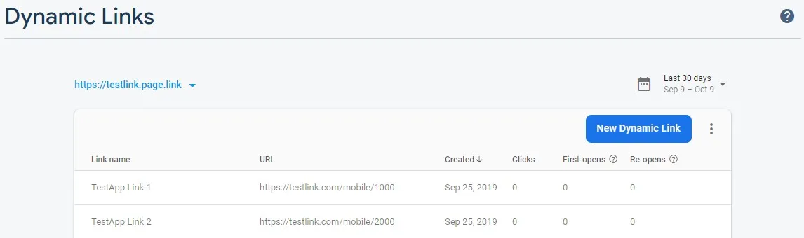 Firebase Dynamic Links